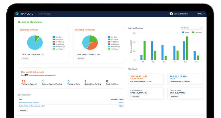 The powerful Cloud ERP Software for Saudi Arabia